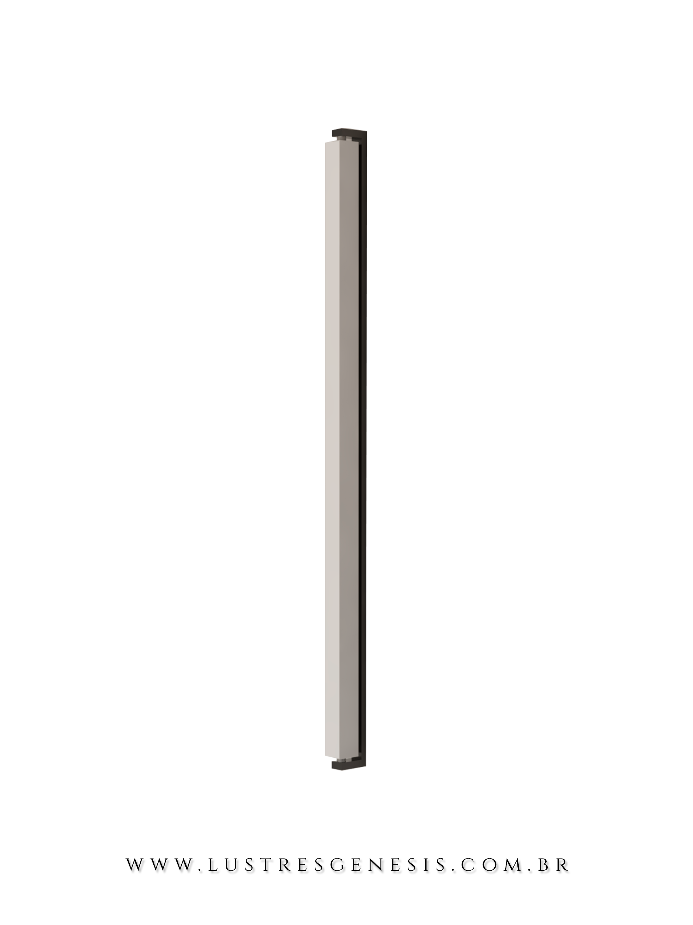 Arandela moderna fio de 50cm na cor preta, design minimalista e resistente, ideal para uso em áreas externas e decoração interna.
